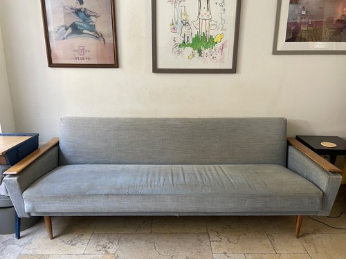 Vintage mid century seater - mid-century, 4