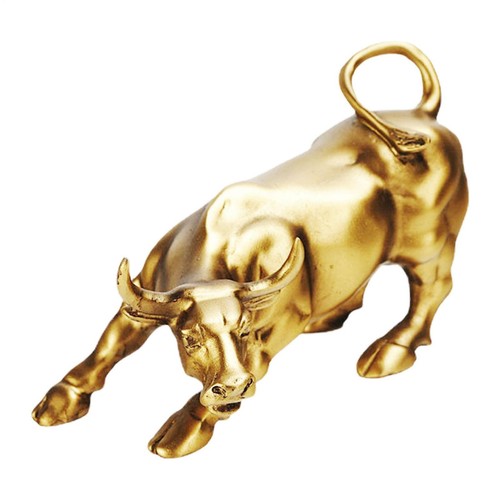 Wall street bronze bull statue - wall,