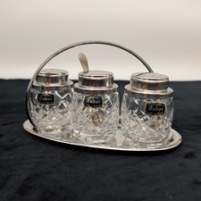 Tudor Crystal Cruet Condiment