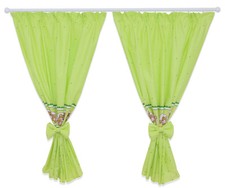 NURSERY CURTAINS BABY CHILD KIDS BEDROOM WINDOW DECORATION BOWS PINCER CLIPS