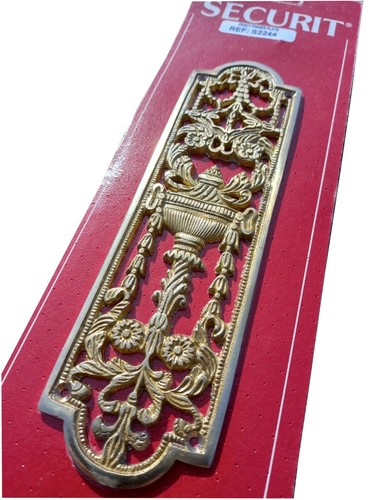 Door plate brass fancy finger - fancy,