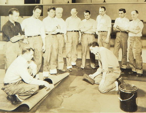 1940s 8x10 photo workmen - photo,