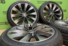 *REFURBISHED* VW SCIROCCO TURBINE 18” 5x112 ALLOY WHEELS + BRAND NEW TYRES CADDY