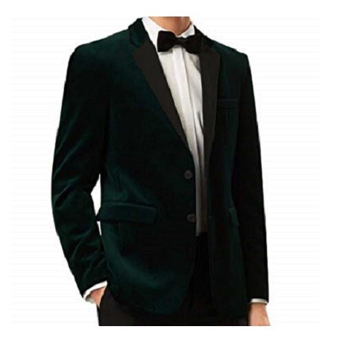Mens green velvet jacket - mens,