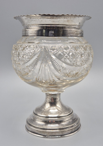 Antique crystal and - crystal, silver
