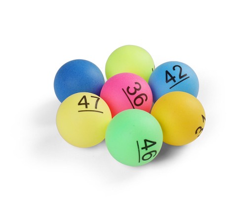 Numbered ping pong x150 - numbered, table