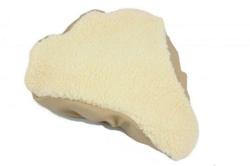 Bike saddle cover sheepskin - bike,