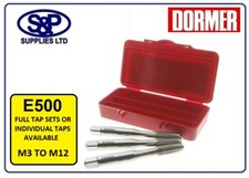 DORMER TAPS INDIVIDUAL OR FULL TAP SETS AVAILABLE M3 UPTO M12 DORMER E500 HSS 