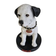 "Nipper" RCA Resin Dog Bobblehead Original Label on Bottom 6"
