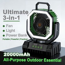 20000Mah Camping Fan, 4-Speed