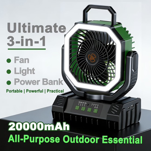20000mah camping fan speed - 20000mah,