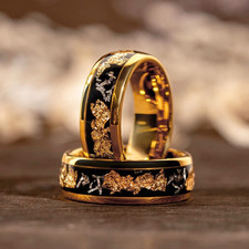 Meteorite Ring Men Tungsten