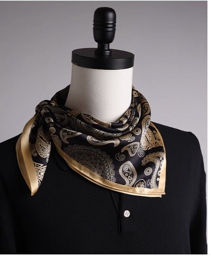 Men 100 silk scarf paisley - men's, 100%