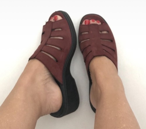 Romika burgundy leather