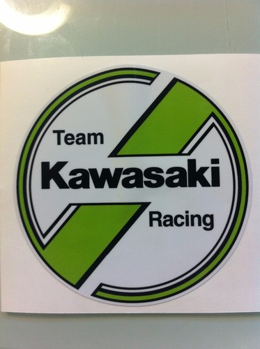 Kawasaki vintage round decal - kawasaki, 4