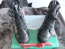 New Joules Black Leather Boots Size 5~Brand New in Box RRP £110~Ideal Xmas Gift