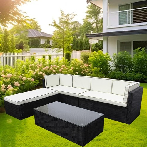 Seater rattan garden corner - 6,