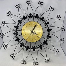 Vtg mcm seth thomas black - vtg,