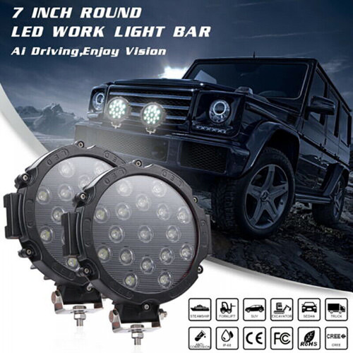 7inch round led work - 2-4x,
