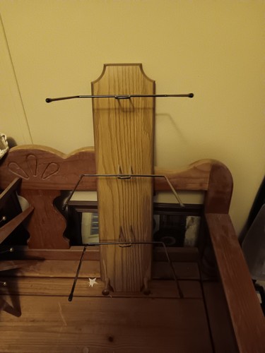 Multi tiered wooden and metal