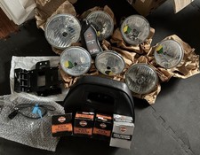 Harley Davidson Job Lot Spare Parts. Head Lights Oil Filters Etc See Description