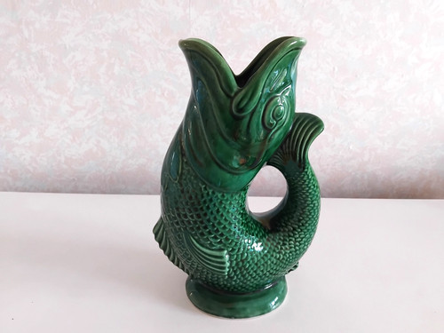 Large dartmouth green glug jug - large,