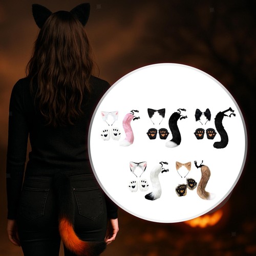 Cat fox ears and tail - fox,