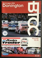 DONINGTON 24/25 Jun 1995 BTCC RACE MEETING ROUNDS 13 & 14  A4 Official Programme