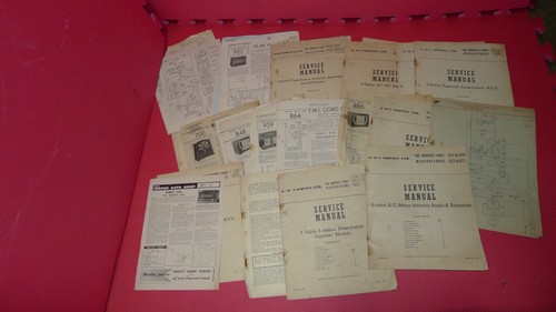 Vintage hmv emi diagrams - vintage,