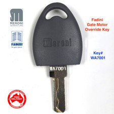 Fadini Gate Motor Override Key #WA7001-Meroni CHIS 37 Key Switch Key