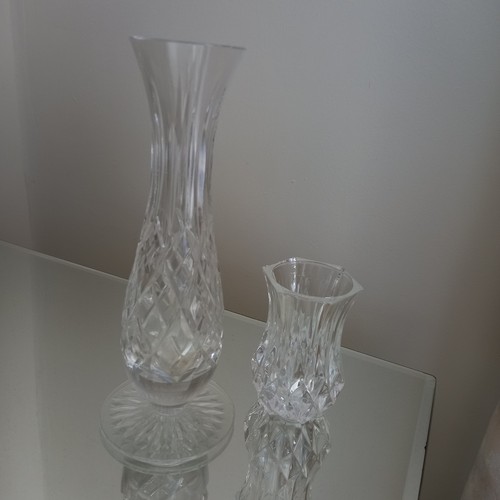 Two vintage cut glass - two,