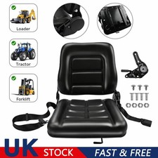 Black Adjustable Tractor Seat