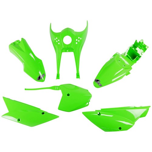 Ufo green plastic - plastic, set