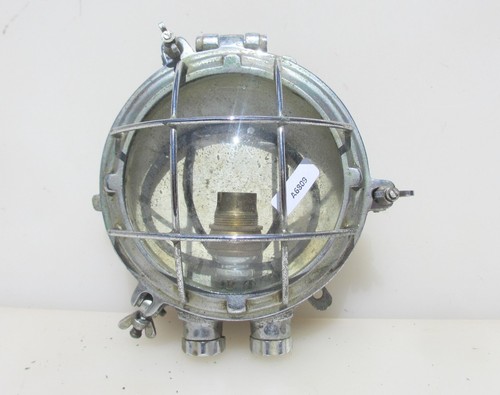 Vintage chromed brass ship - chromed,