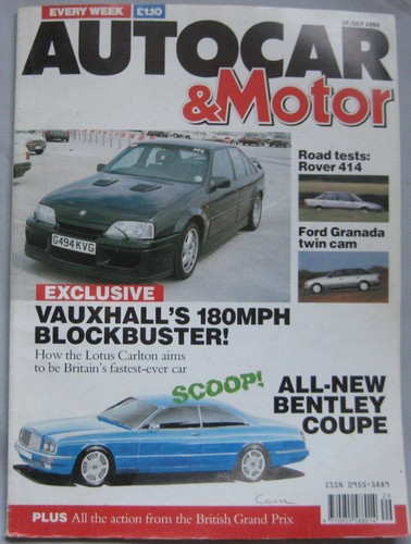 Autocar july 1990 - 1990, featuring