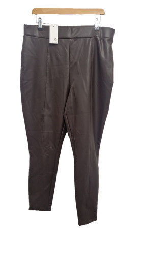 Papaya faux leather - faux,