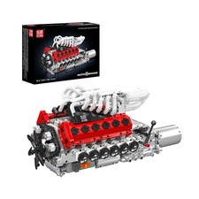 Mould King 10210 Motorized V12 Naturally Aspirated Engine Model Building Block