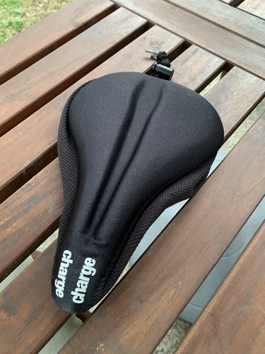 Charge black gel bike saddle - charge,