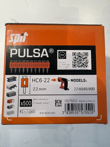 Spit pulsa nails 22mm - pulsa, gas