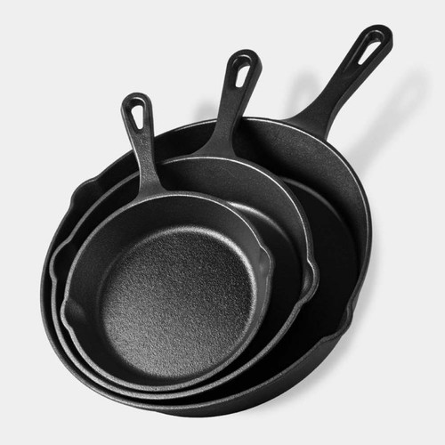 Cast iron cookware set 3 - iron,