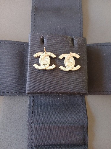 Chanel stud earings - earings,, gold