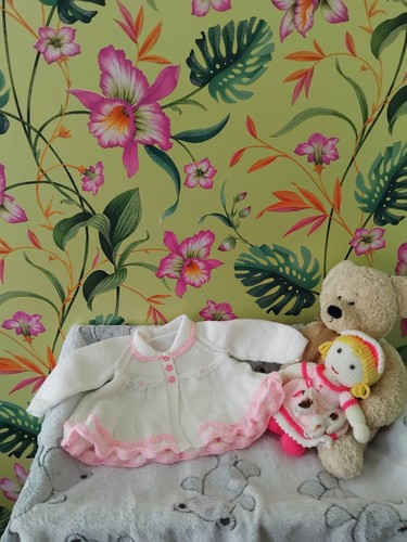 Hand knitted baby - , girls