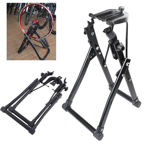 Iron bike wheel truing - wheel, stand