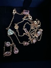 Swarovski Imber Y necklaceRound cut, Pink,  #5626658