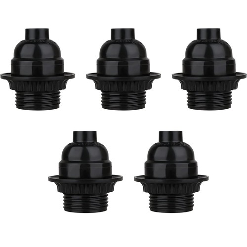 Black vintage bakelite lamp - black,