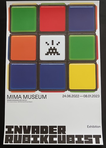 Invader rubikcubist mima - invader, 2022