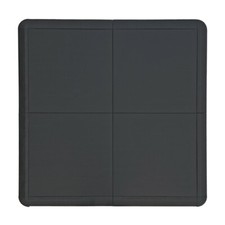 Portable Dance Floor 5 x 5ft, Black and Light Oak Wood Effect Complete Set