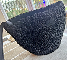 L.K Bennett Leona Black Rafia