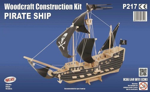 Pirate ship woodcraft - pirate,