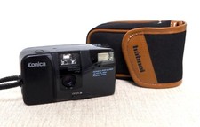 Vintage KONICA POP SUPER 35mm film point and shoot camera with case lomo retro